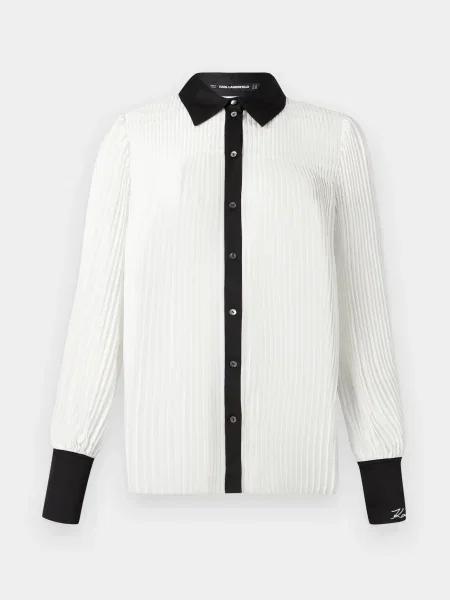 Karl Lagerfeld Bluză negru alb