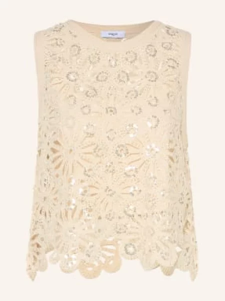 Top Suncoo z cekinami beżowy