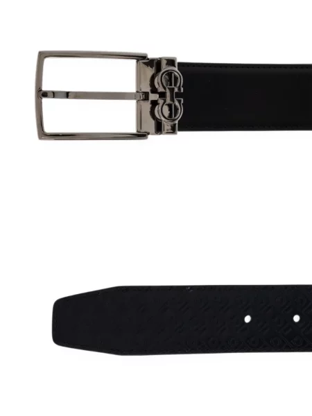 Cu centură reversibil curea Ferragamo negru