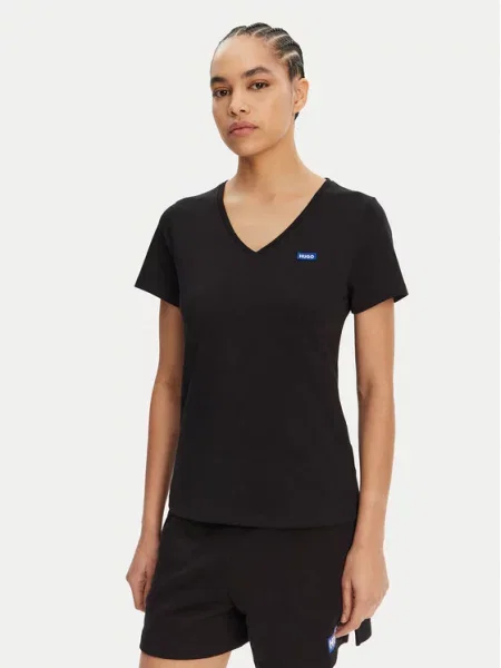 HUGO T-shirt Classic Slim Fit crna