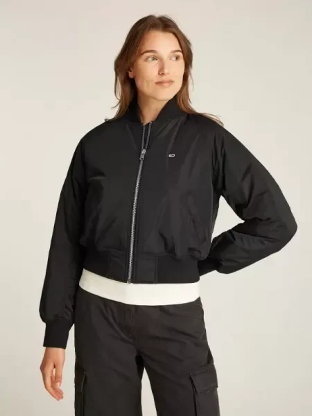 Tommy Jeans Bomber dzseki Jack fekete