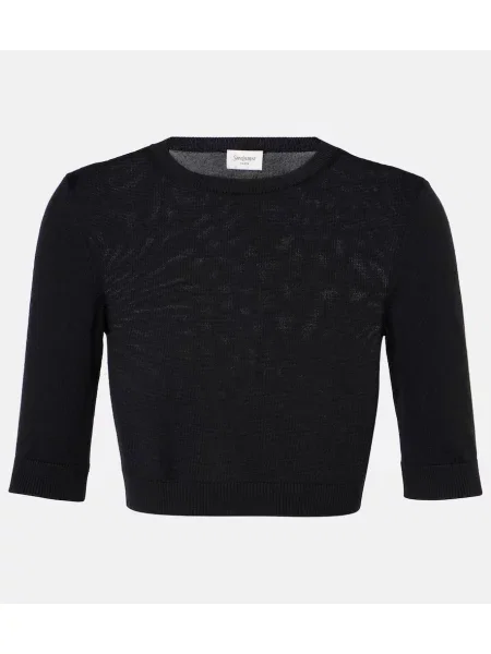 Cropp pulover Saint Laurent de lână negru