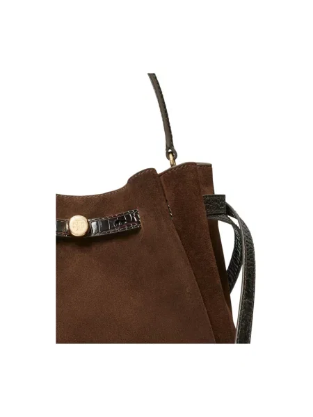Torebka Tory Burch zamszowa brązowa