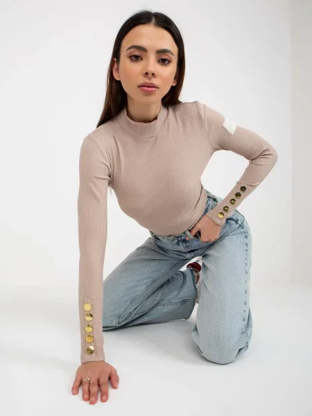 Bluzka Och Bella beżowa