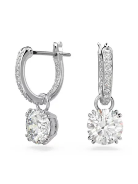 Kolczyki Swarovski szare