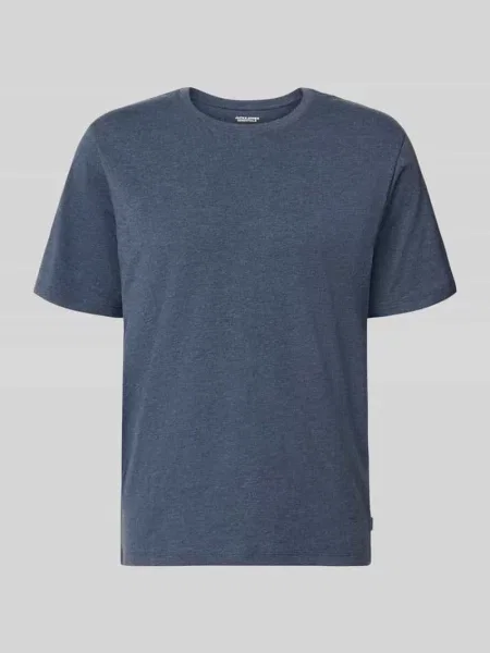 T-shirt o kroju regular fit z mieszanki bawełny model Organic' Jack & Jones granatowa
