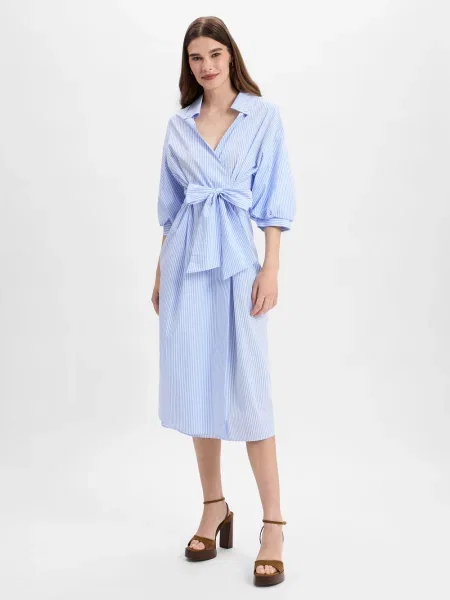 Rich & Royal sukienka kopertowa Kobiety w 36 niebieski