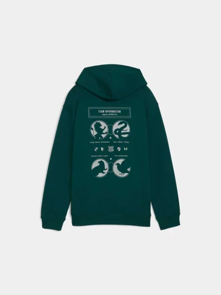 Детское худи Puma зеленое