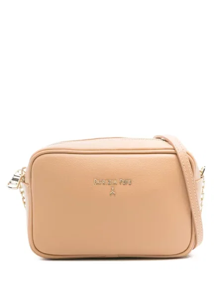 Geanta crossbody Patrizia Pepe din piele cu autograf