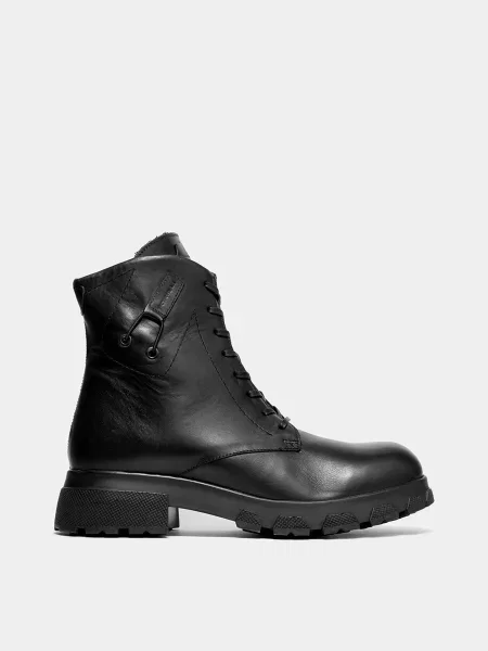 Кожаные ботинки Forelli черные