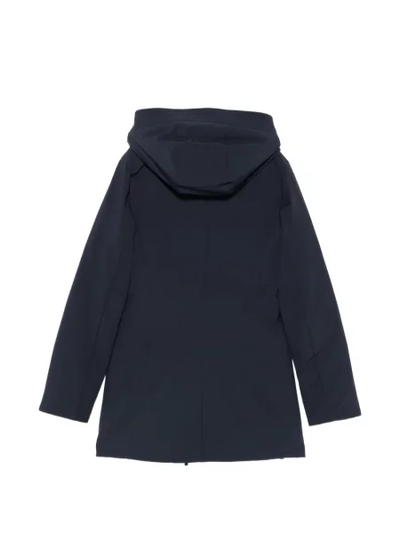Geacă parka Woolrich cu glugă albastru