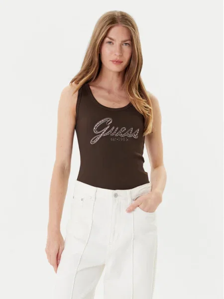 Топ Guess кафяво
