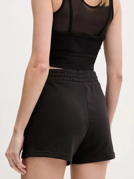 Puma pantaloni scurti femei neted medium waist negru