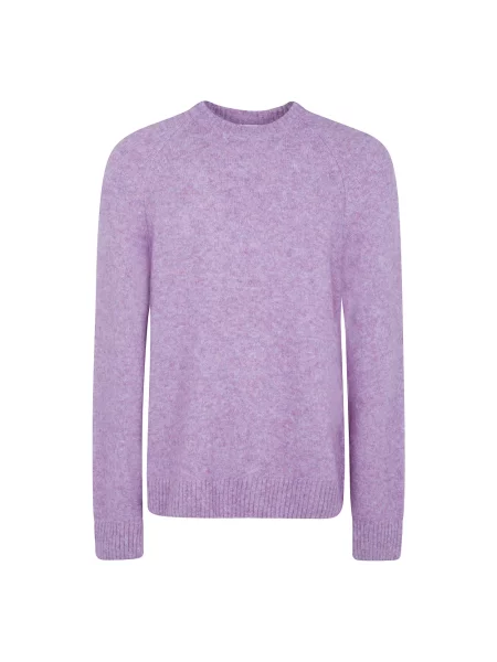 Sweter Les Deux wełniany fioletowy