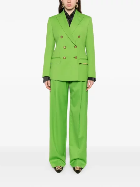 Pantaloni Elisabetta Franchi plisate verde