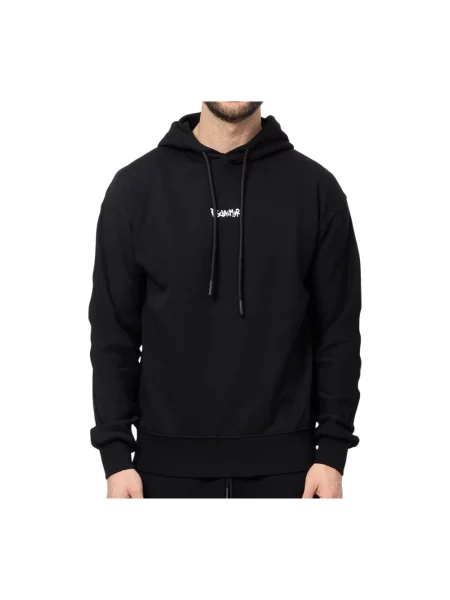 Bluza z kapturem Disclaimer z kapturem czarna