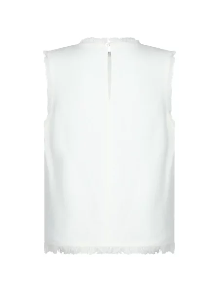 Top Antonelli z frędzli biały