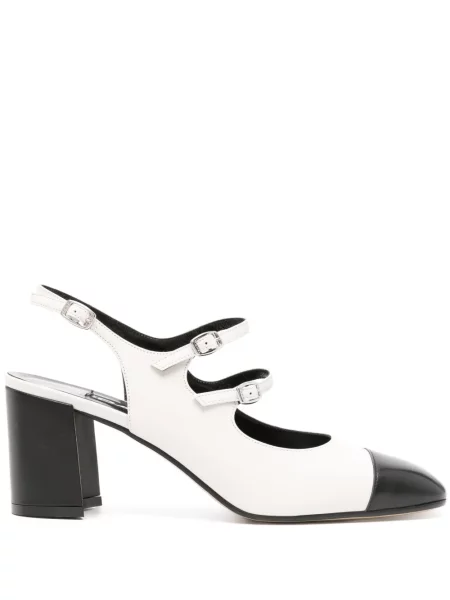 Pantofi cu toc Carel Paris din piele alb