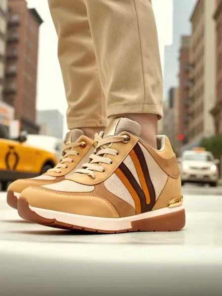 Маратонки Resti с клин ток бяло