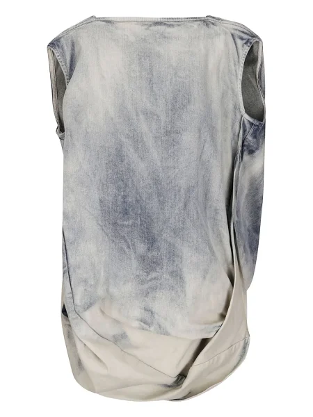 Top Rick Owens drapat alb