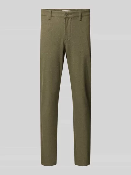 Chinosy o kroju slim fit z dodatkiem model ‘MARK’ Only & Sons