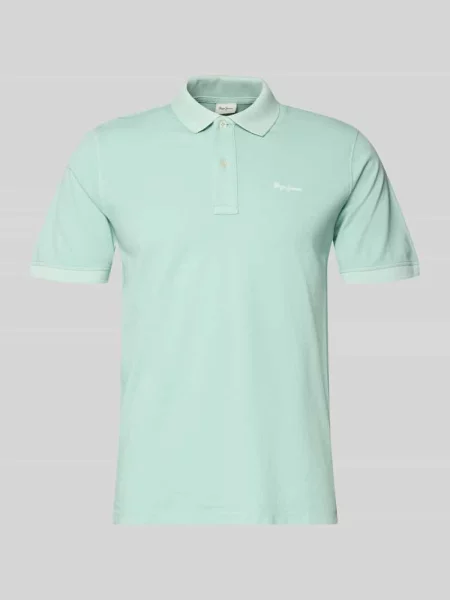 Koszulka polo o kroju regular fit z czystej bawełny model OSCAR' Pepe Jeans