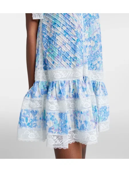 Rochie Zimmermann cu model floral albastru