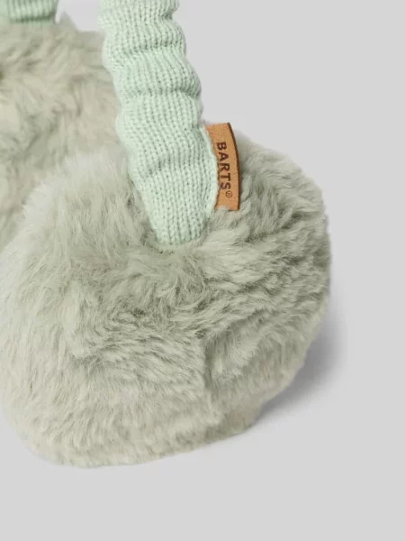 Nauszniki z obszyciem ze sztucznego futra model Plush Earmuffs' Barts miętowe