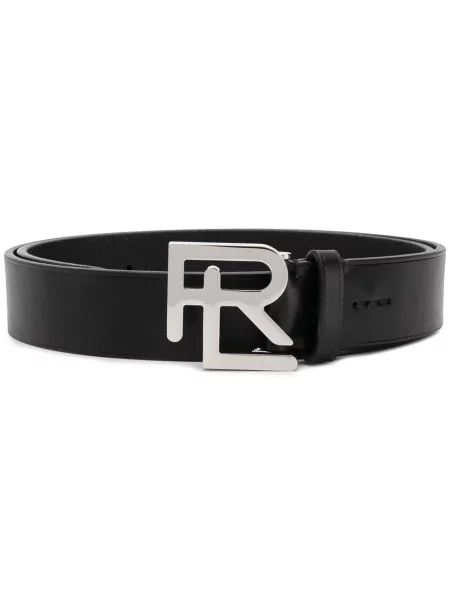 Curea Ralph Lauren Collection cu cataramă cu autograf negru