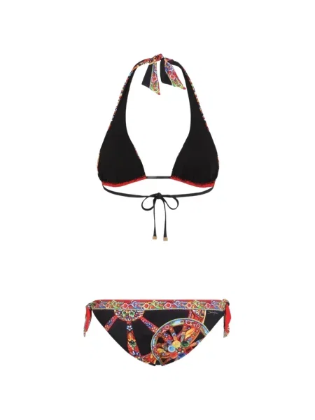 Bikini Dolce & Gabbana cu imagine negru