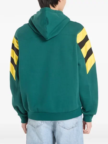 Hanorac cu glugă Adidas alergare negru
