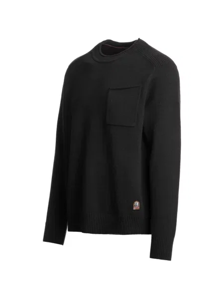 Pulover Parajumpers cu decolteu rotund negru