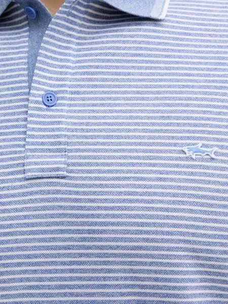 Ριγέ polo Paul & Shark μπλε