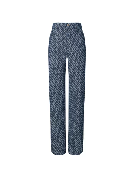 Blugi drepți Tory Burch albastru