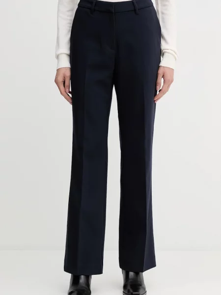 Gant pantaloni bleumarin drept high waist