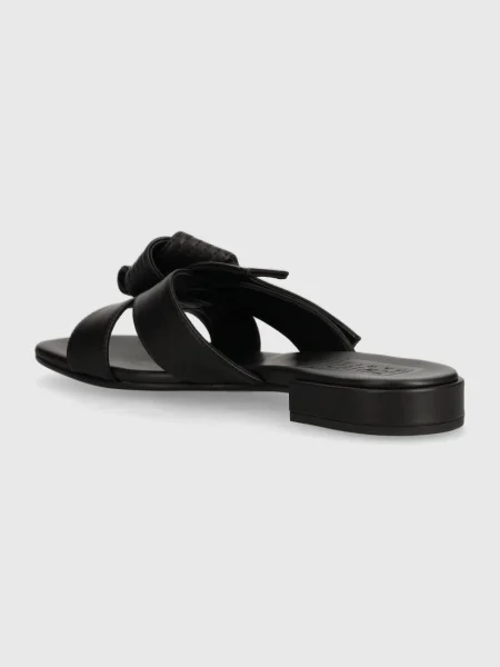 Kenzo slapi de piele Oki Leather Mules negru