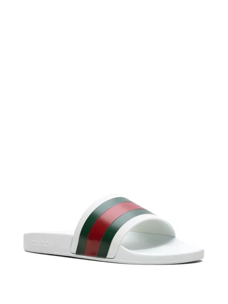 Papuci Gucci alb