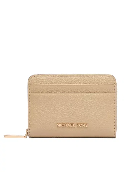 Etui na karty kredytowe MICHAEL Michael Kors beżowy