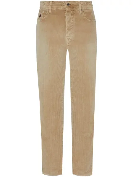 Pantaloni Vilebrequin de catifea cord maro