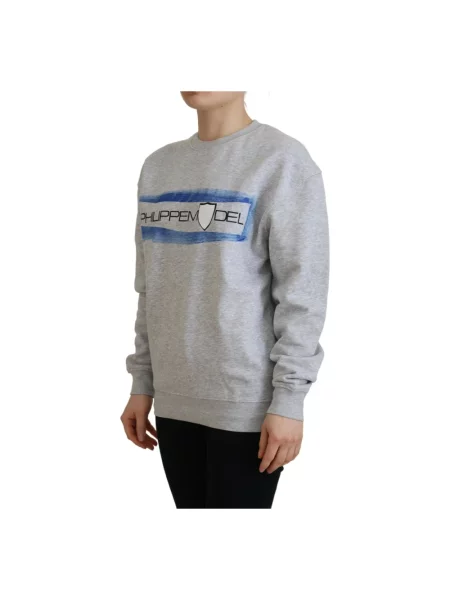 Bluza Philippe Model z długim rękawem szara