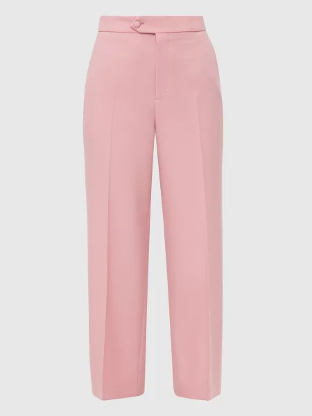 Шерстяные брюки Gucci розовые