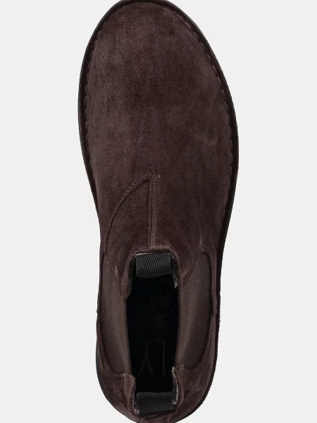 Замшеві черевики Fly London коричневий