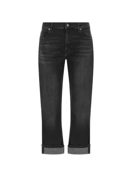 Blugi skinny 7 For All Mankind skinny fit negru