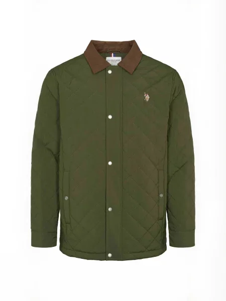 U.S. POLO ASSN. Geacă de primăvară-toamnă UMDitlev verde