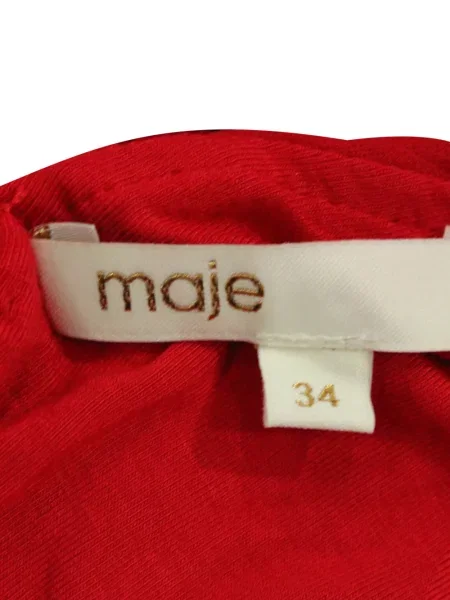 Rochie Maje cu decolteu în V roșu