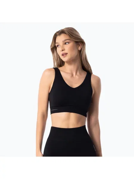 Fitness podprsenka Carpatree Simply Seamless pure black černá