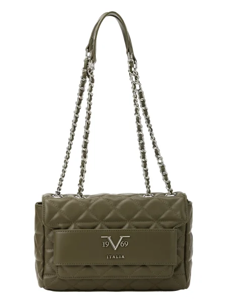 ITALIA Geantă de umăr Gaia Silver oliv argintiu
