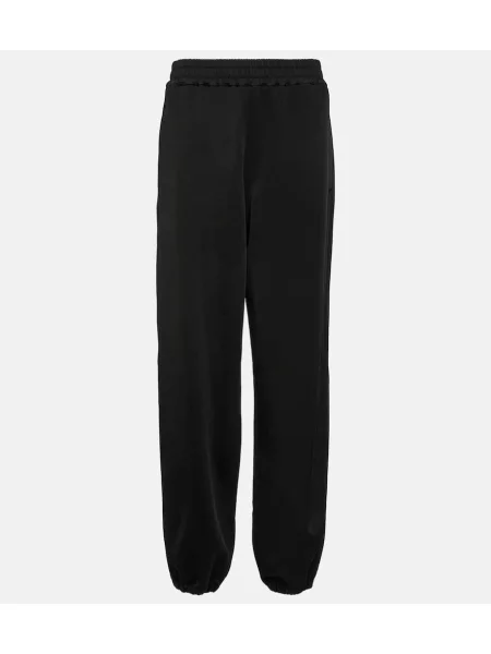 Pantaloni de trening Jil Sander de lână negru