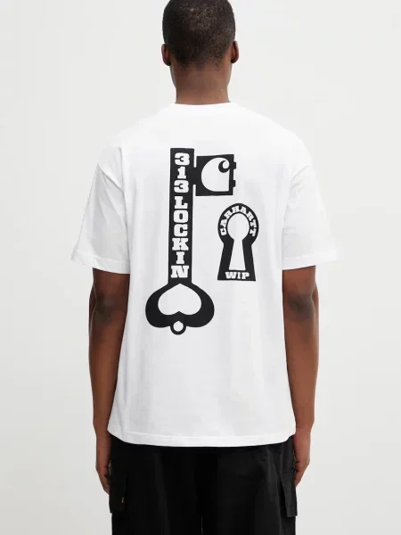 Carhartt WIP S/S Locked T-Shirt Ανδρικό λευκό