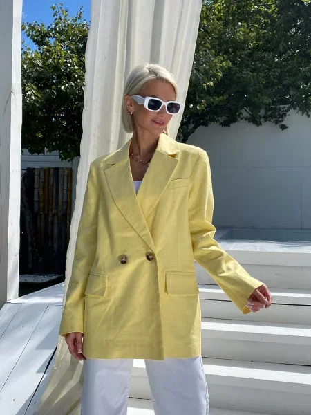 Лляний Блейзер Milirud жовтий